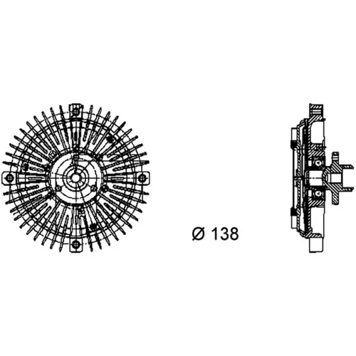Spojka ventilátora chladenia CFC 62 000P /MAHLE/ - obr. 1