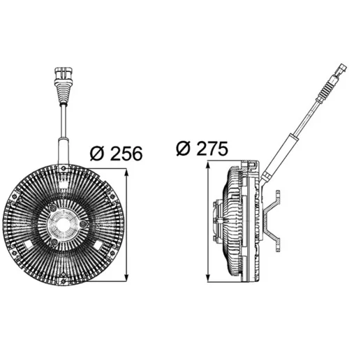 Spojka ventilátora chladenia CFC 85 000P /MAHLE/ - obr. 1