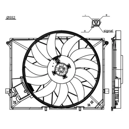 Ventilátor chladenia motora CFF 172 000S /MAHLE/ - obr. 1