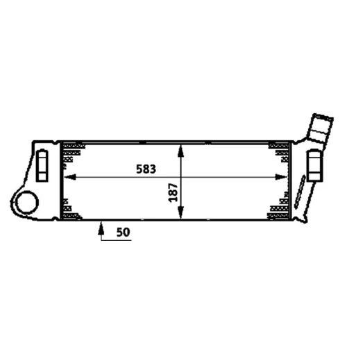 Chladič plniaceho vzduchu CI 39 000P /MAHLE/ - obr. 1