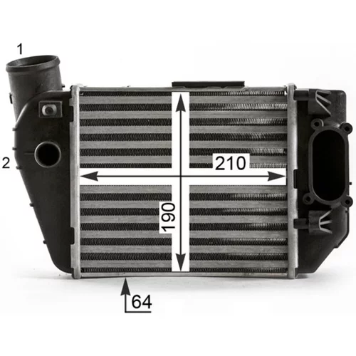 Chladič plniaceho vzduchu CI 432 000P /MAHLE/ - obr. 10