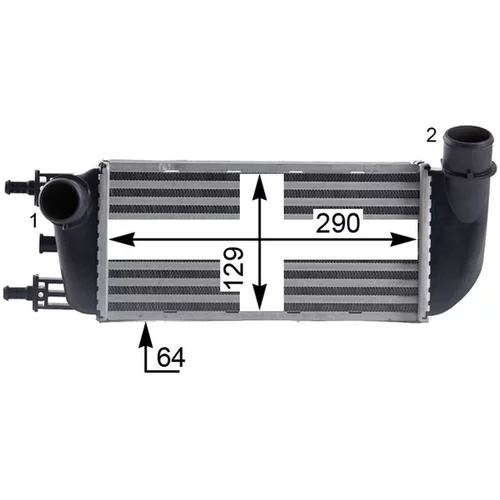 Chladič plniaceho vzduchu CI 436 000P /MAHLE/ - obr. 7