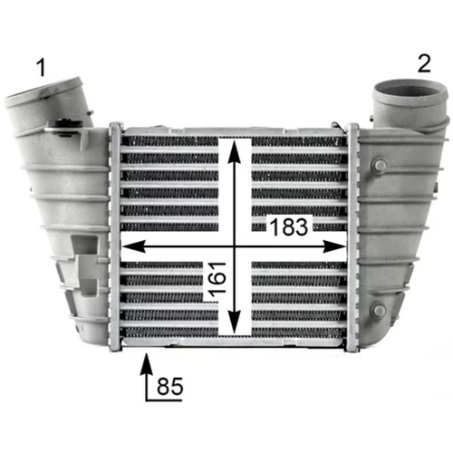 Chladič plniaceho vzduchu CI 527 000P /MAHLE/ - obr. 10