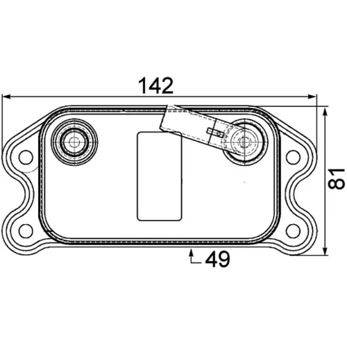Chladič motorového oleja CLC 73 000P /MAHLE/ - obr. 1
