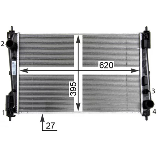 Chladič motora CR 1111 000P /MAHLE/ - obr. 13