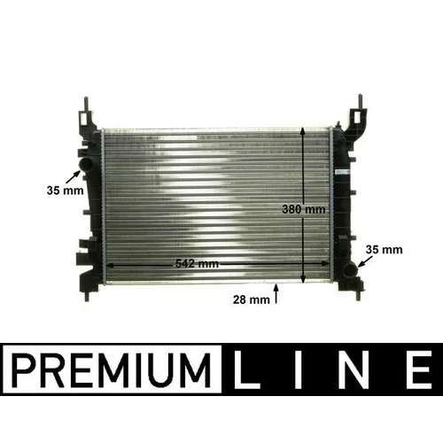 Chladič motora MAHLE CR 1193 000P