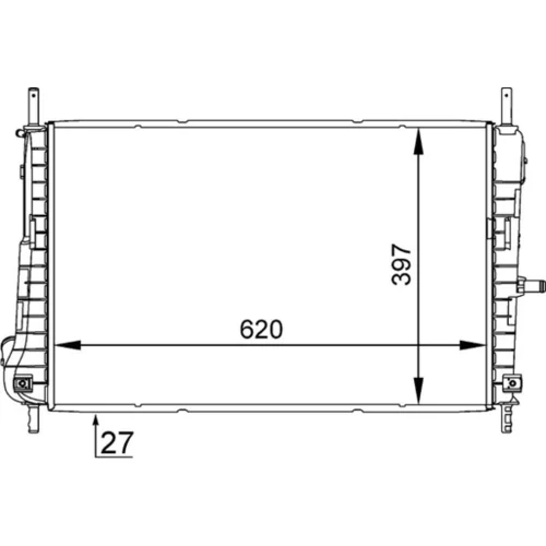 Chladič motora MAHLE CR 1347 000S
