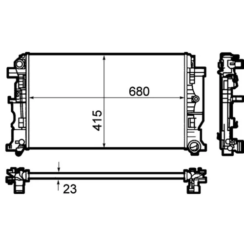 Chladič motora CR 1710 000P /MAHLE/ - obr. 1