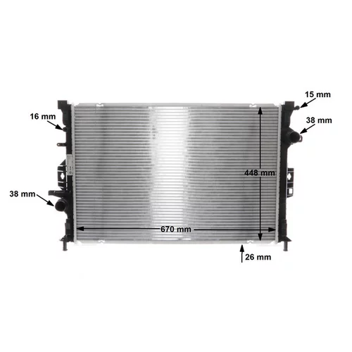 Chladič motora CR 1748 000S /MAHLE/ - obr. 11