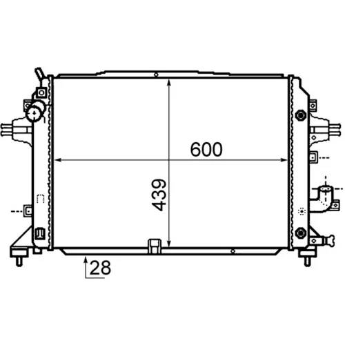 Chladič motora CR 1857 000P /MAHLE/ - obr. 1