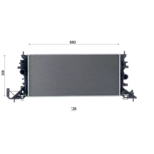 Chladič motora CR 2251 000S /MAHLE/ - obr. 19