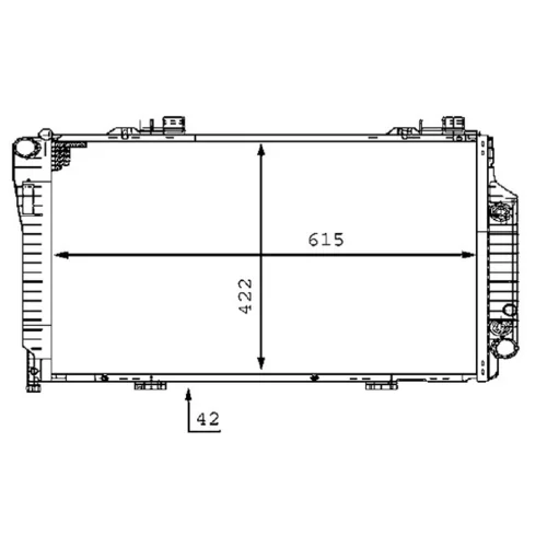 Chladič motora MAHLE CR 231 000S