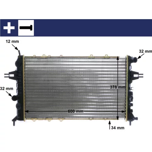 Chladič motora MAHLE CR 321 000S