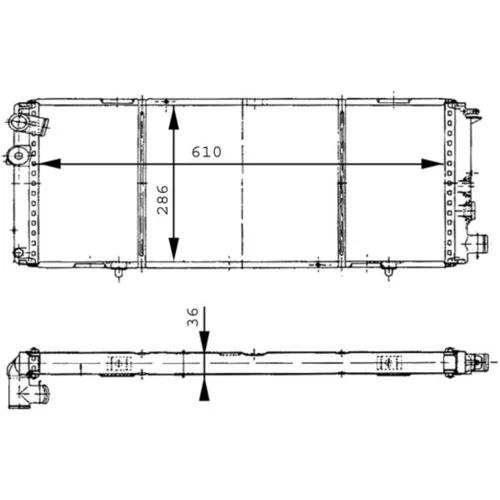Chladič motora CR 425 000S /MAHLE/ - obr. 1