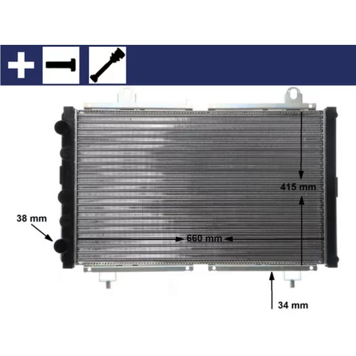 Chladič motora MAHLE CR 499 000S