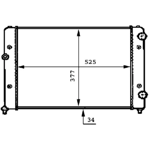 Chladič motora CR 507 000P /MAHLE/ - obr. 3