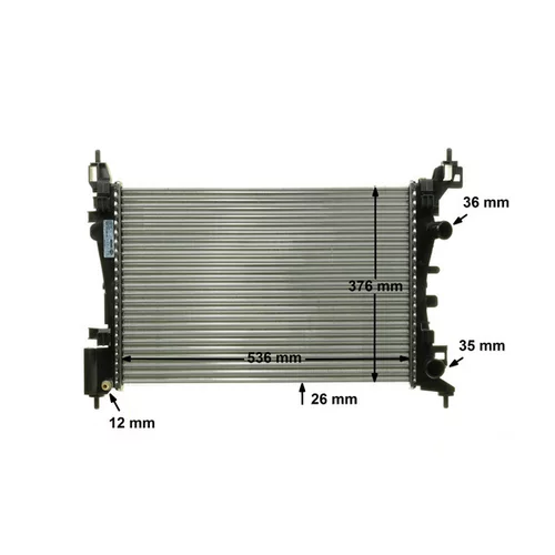 Chladič motora CR 774 000P /MAHLE/ - obr. 16