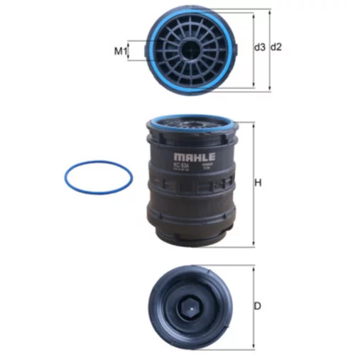 Palivový filter MAHLE KC 634D
