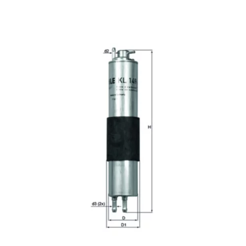 Palivový filter KL 149 /MAHLE/ - obr. 2