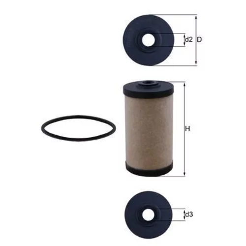 Palivový filter MAHLE KX 43
