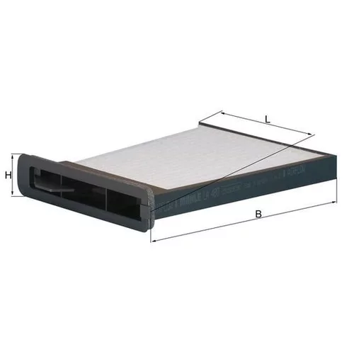 Filter vnútorného priestoru LA 480 /MAHLE/ - obr. 1
