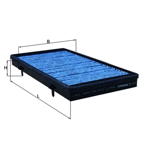 Filter vnútorného priestoru LAO 382 /MAHLE/ - obr. 2