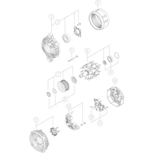Alternátor MG 264 /MAHLE/ - obr. 5
