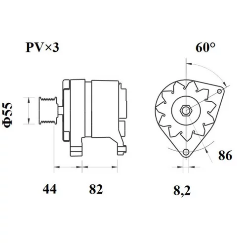 Alternátor MG 428 /MAHLE/ - obr. 4