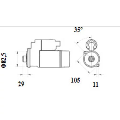 Štartér MS 1158 /MAHLE/ - obr. 1