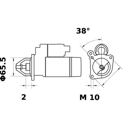 Štartér MS 324 /MAHLE/ - obr. 1