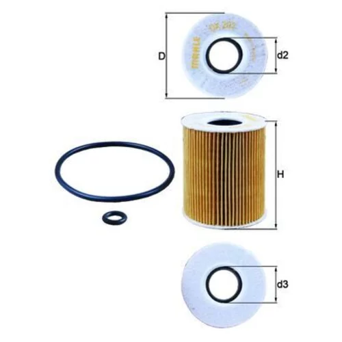 Olejový filter MAHLE OX 203D