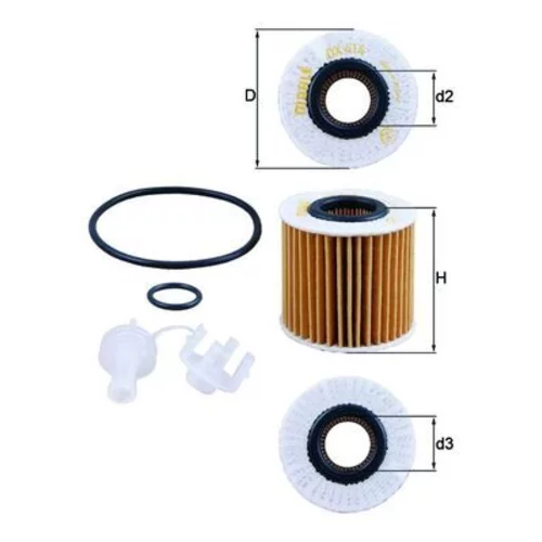 Olejový filter OX 414D1 /MAHLE/ - obr. 2