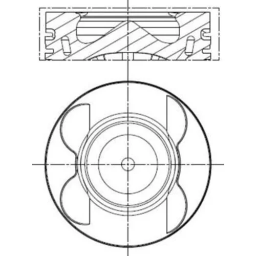Piest 001 PI 00181 000 /MAHLE/ - obr. 1