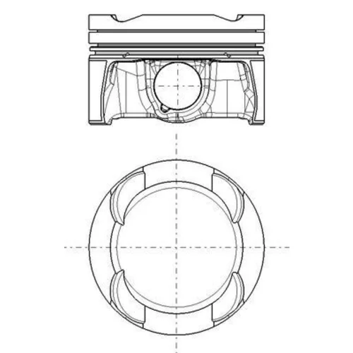 Piest MAHLE 081 PI 00132 002