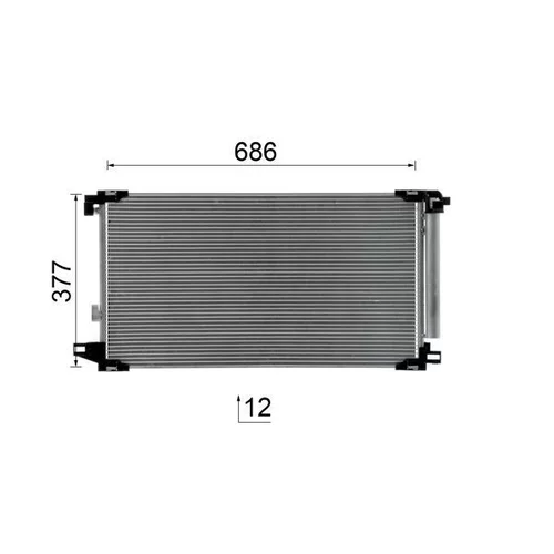 Kondenzátor klimatizácie AC 1058 000S /MAHLE/ - obr. 9