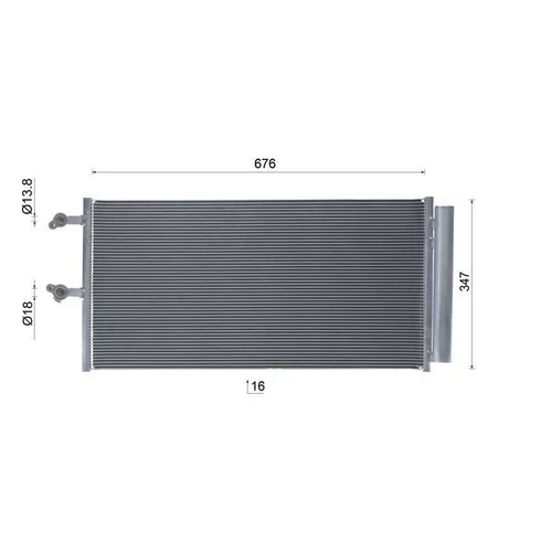 Kondenzátor klimatizácie AC 1142 000S /MAHLE/ - obr. 18