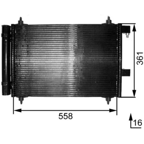 Kondenzátor klimatizácie AC 291 000S /MAHLE/ - obr. 1