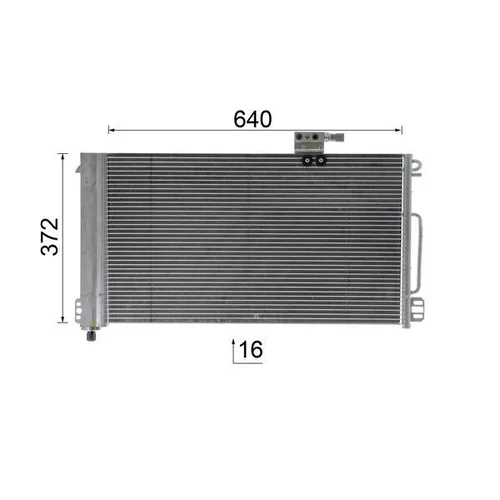 Kondenzátor klimatizácie AC 448 000P /MAHLE/ - obr. 12