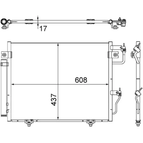 Kondenzátor klimatizácie AC 534 000S /MAHLE/ - obr. 1