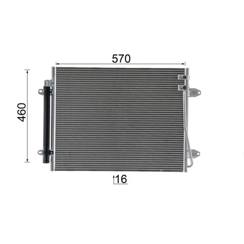Kondenzátor klimatizácie AC 734 000P /MAHLE/ - obr. 12