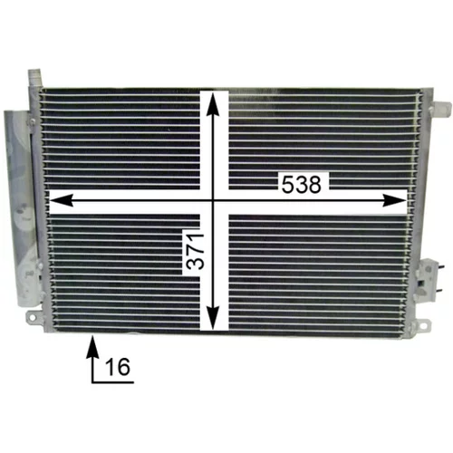 Kondenzátor klimatizácie AC 787 000S /MAHLE/ - obr. 3