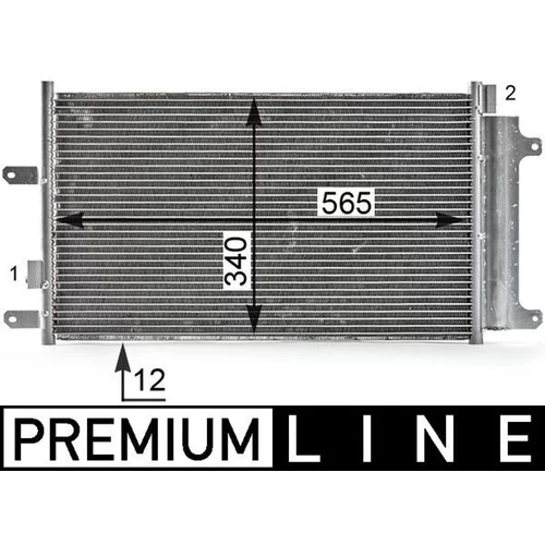 Kondenzátor klimatizácie MAHLE AC 808 000P
