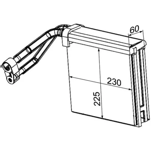 Výparník klimatizácie AE 95 000P /MAHLE/ - obr. 1
