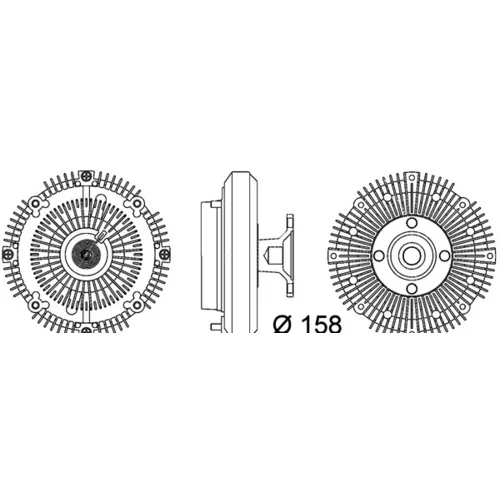 Spojka ventilátora chladenia CFC 109 000P /MAHLE/ - obr. 1