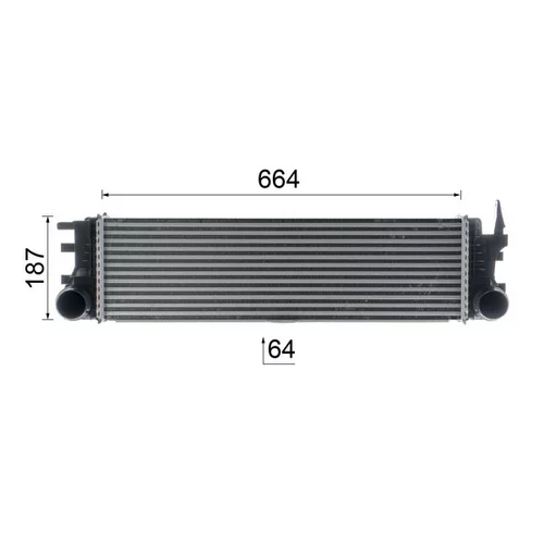 Chladič plniaceho vzduchu CI 180 000P /MAHLE/ - obr. 11
