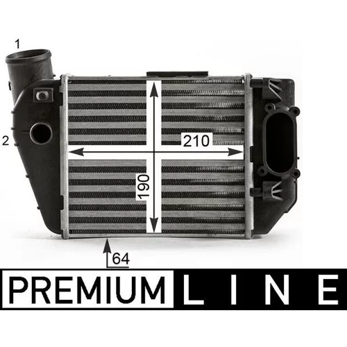 Chladič plniaceho vzduchu CI 432 000P /MAHLE/