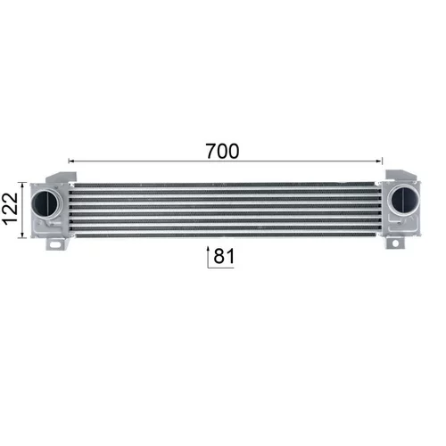 Chladič plniaceho vzduchu CI 619 000P /MAHLE/ - obr. 10