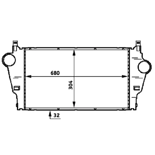 Chladič plniaceho vzduchu CI 62 000P /MAHLE/ - obr. 1