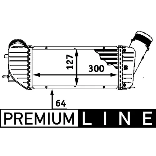 Chladič plniaceho vzduchu MAHLE CI 66 000P