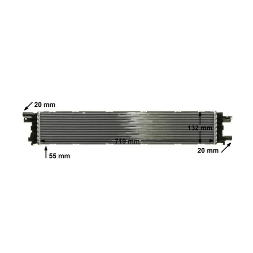Nízkoteplotný chladič, chladič turbodúchadla CIR 12 000P /MAHLE/ - obr. 9